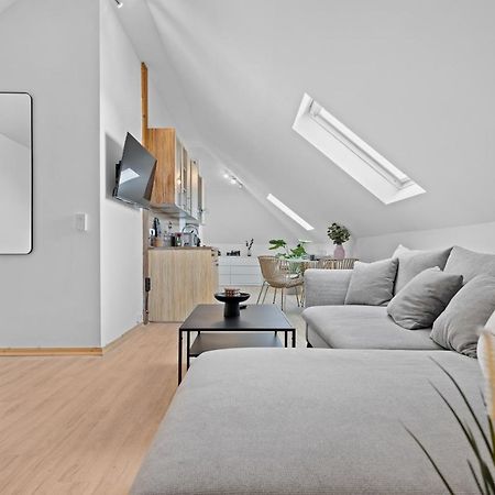 Stilvolle Wohnung: Private Dachterrasse - Zentral Augsburg Zewnętrze zdjęcie