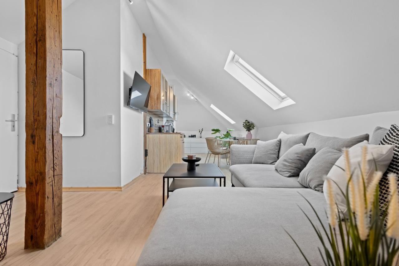 Stilvolle Wohnung: Private Dachterrasse - Zentral Augsburg Zewnętrze zdjęcie