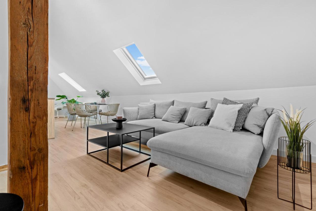 Stilvolle Wohnung: Private Dachterrasse - Zentral Augsburg Zewnętrze zdjęcie