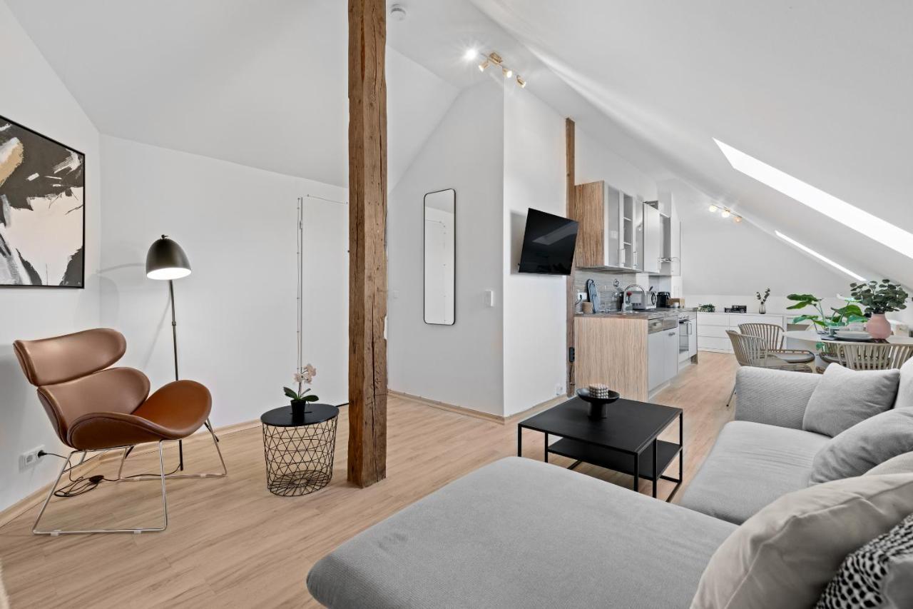 Stilvolle Wohnung: Private Dachterrasse - Zentral Augsburg Zewnętrze zdjęcie